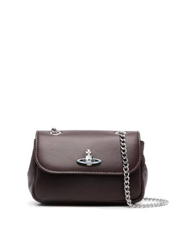 ORB Plaque Small Cross Bag Brown - VIVIENNE WESTWOOD - BALAAN 1