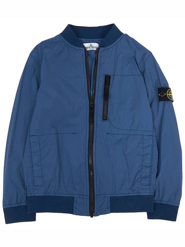 Kids Wappen Patch Bomber Jacket Dark Blue - STONE ISLAND - BALAAN 3