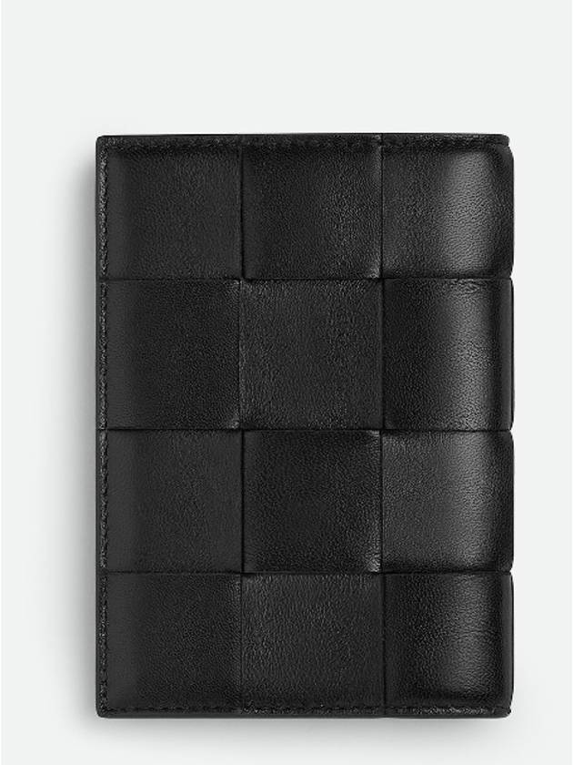 Cassette Half Wallet Black - BOTTEGA VENETA - BALAAN 4