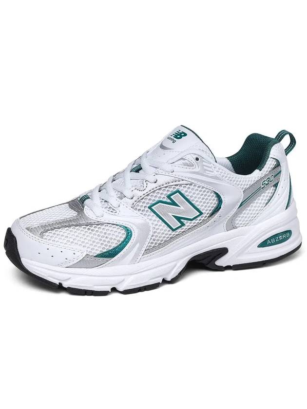 530 Low Top Sneakers White Silver Green - NEW BALANCE - BALAAN 4