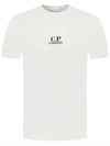 CP Company Short Sleeve T Shirt 17CMTS167A005100W103 White Black - CP COMPANY - BALAAN 2