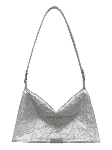 Buckle Strap Shoulder Bag Silver - NOSCENT - BALAAN 1