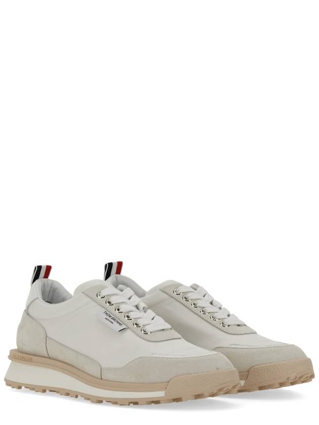 Eco Nylon Alumni Low Top Sneakers White - THOM BROWNE - BALAAN 4