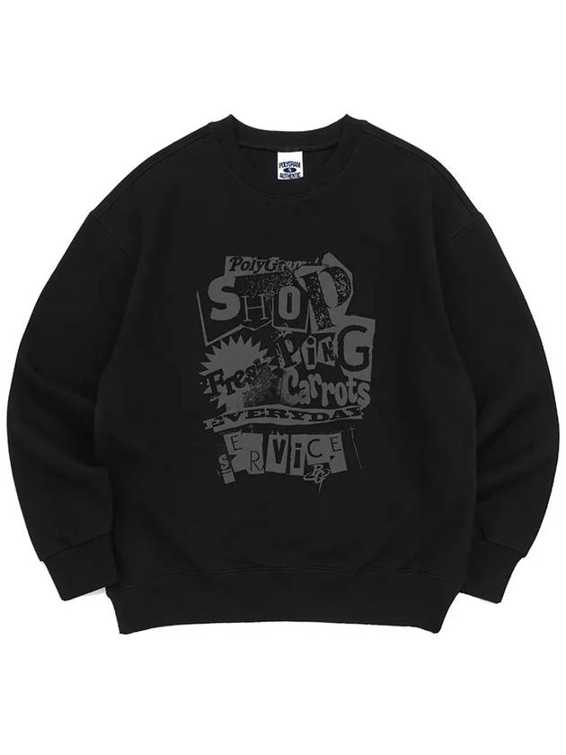 Vint Shopping Sweatshirt Black - POLYGRAM - BALAAN 2