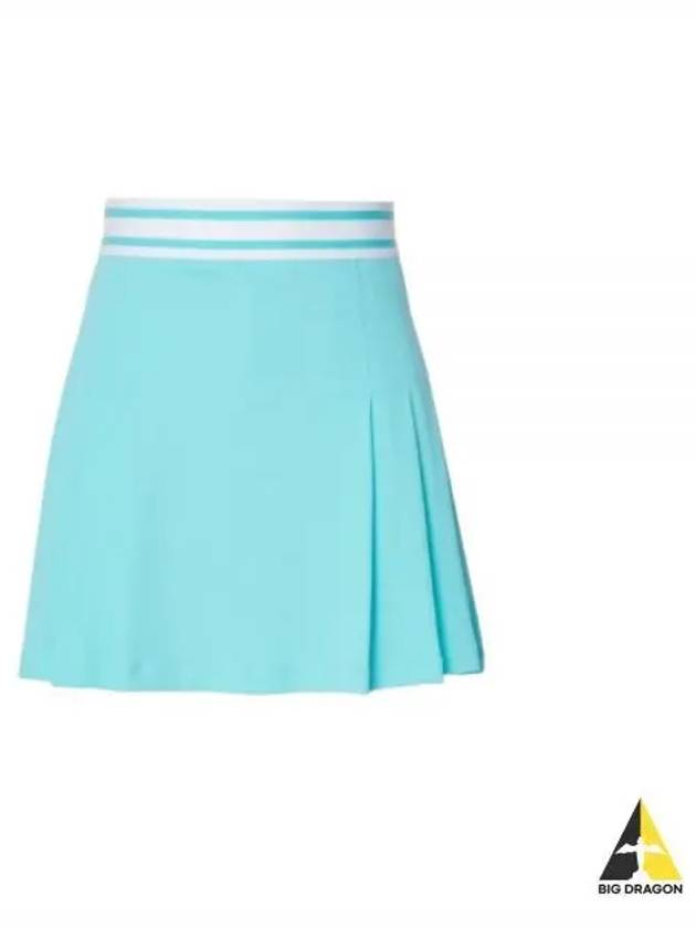 Isabel Pleated Skirt Blue Curacao - J.LINDEBERG - BALAAN 2