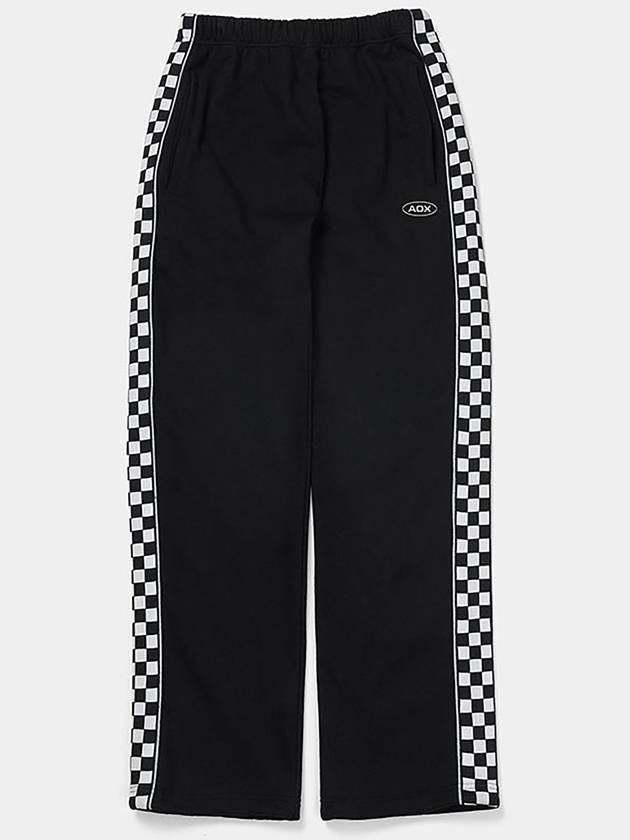 Checkerboard String Sweatpants Black - AOX - BALAAN 9