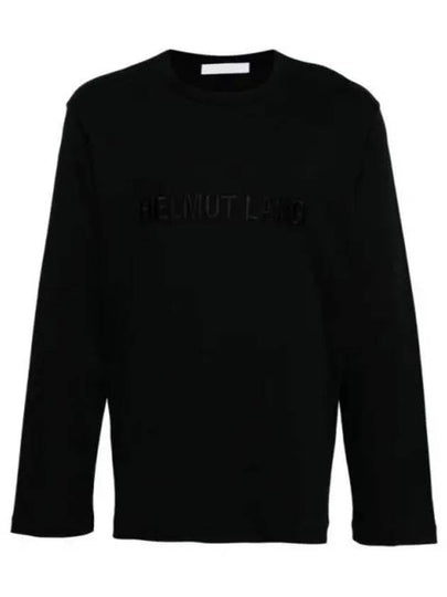 Embroidery Logo Long-Sleeved T-Shirt Black - HELMUT LANG - BALAAN 2