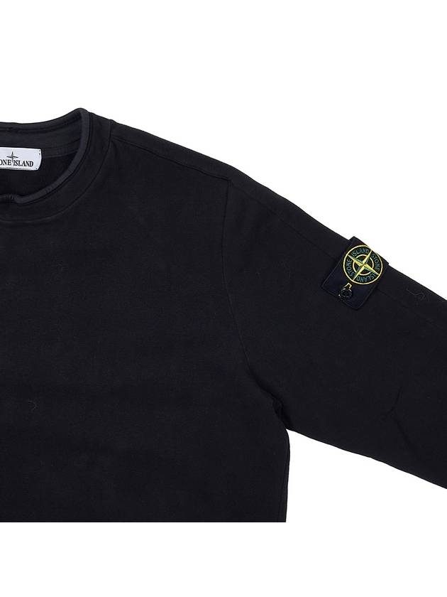 Stretch Cotton Fleece Mock Turtleneck Sweatshirt Black - STONE ISLAND - BALAAN 5