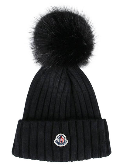 patch logo pom wool beanie 3B00027 M1131 999 - MONCLER - BALAAN 2