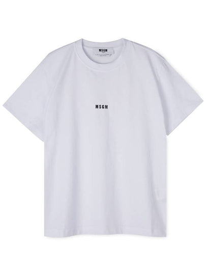 Micro Logo Short Sleeve T-Shirt White - MSGM - BALAAN 2