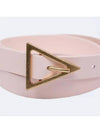 Triangle Logo Gold Belt Pink - BOTTEGA VENETA - BALAAN.