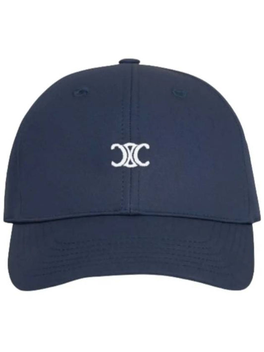 Triomphe logo cotton ball cap navy - CELINE - BALAAN 2