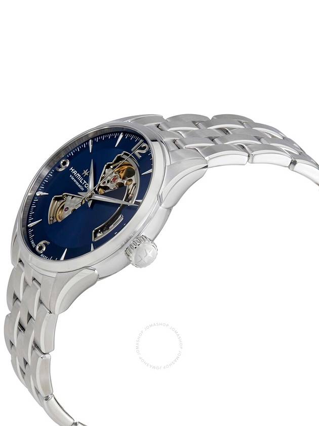 Jazzmaster Open Heart 42mm Metal Watch Blue - HAMILTON - BALAAN 3