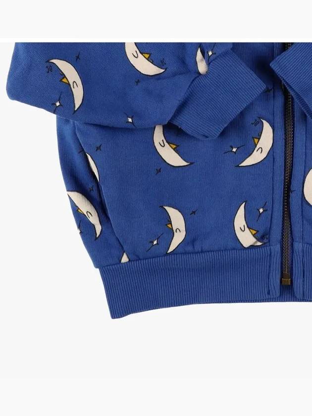 Kids Beneath The Moon Hooded Zip-Up Jacket Blue - BOBO CHOSES - BALAAN 4