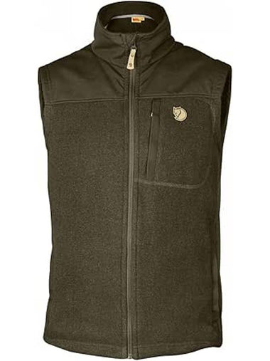 BUCK FLEECE VEST M DARK OLIVE - FJALL RAVEN - BALAAN 1