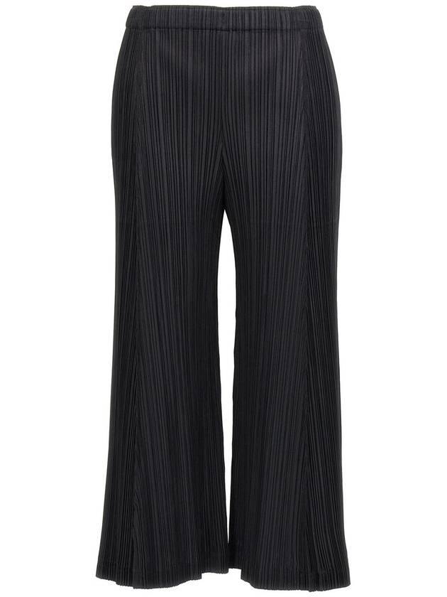 Thicker Bottom 2 Pleated Wide Pants Black - ISSEY MIYAKE - BALAAN 1