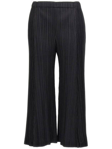 Thicker Bottom 2 Pleated Wide Pants Black - ISSEY MIYAKE - BALAAN 1