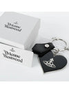 Heart ORB Leather Key Holder Black - VIVIENNE WESTWOOD - BALAAN 6