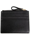 Rockstud Zipper Card Wallet Black - VALENTINO - BALAAN 3