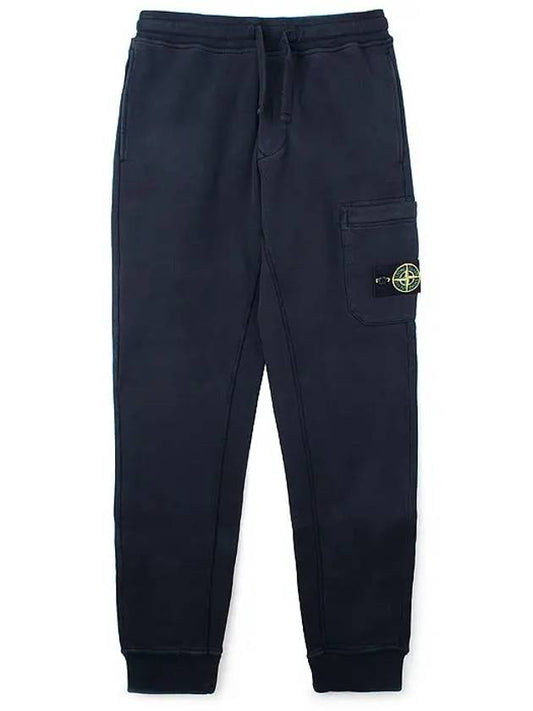 Men's Waffen Patch Track Pants Navy - STONE ISLAND - BALAAN.