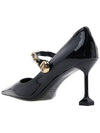 Women's Patent Leather Pumps Heel Black - MIU MIU - BALAAN.