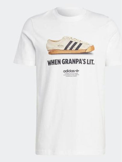 Graphic New Age Short Sleeve T Shirt White - ADIDAS - BALAAN 2