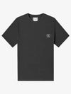 Cotton Back Logo Short Sleeve T-Shirt Black - WOOYOUNGMI - BALAAN 3