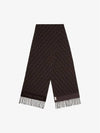 Wool Cashmere Scarf Burgundy - FENDI - BALAAN 2