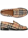 Checked Wool Felt Loafer Archive Beige - BURBERRY - BALAAN.