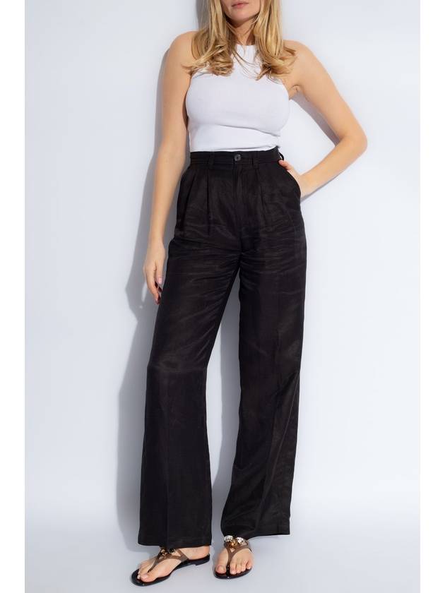 Anine Bing ‘Carrie’ High-waisted Trousers, Women's, Black - ANINE BING - BALAAN 2