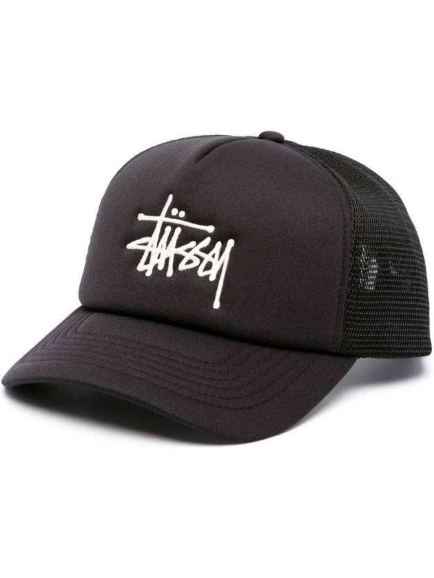 logo mesh black ball cap 1311088 - STUSSY - BALAAN 1