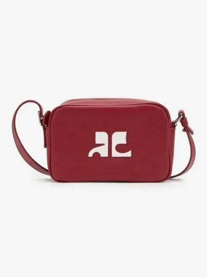 Reedition Camera Leather Cross Bag Red - COURREGES - BALAAN 2