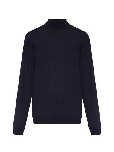 Men's Long Sleeve Wool Turtleneck Navy - A.P.C. - BALAAN 1