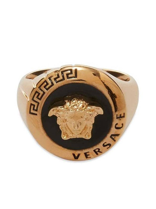 Men's Medusa Logo Ring Gold - VERSACE - BALAAN 1