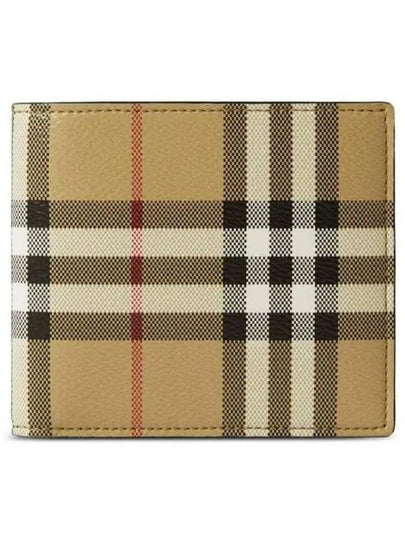 Check Half Wallet Beige - BURBERRY - BALAAN 2