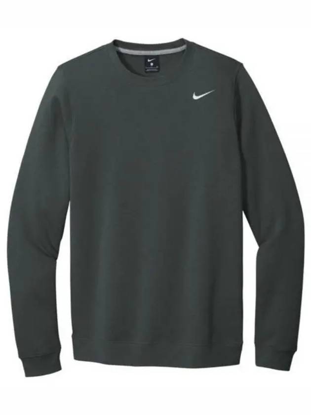 Team Club Crew Fleece Sweatshirt Dark Grey - NIKE - BALAAN 2