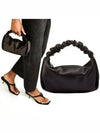 Scrunch Satin Mini Tote Bag Black - ALEXANDER WANG - BALAAN 2