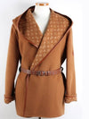 Women s Hooded Wrap Coat 40 - LOUIS VUITTON - BALAAN 1