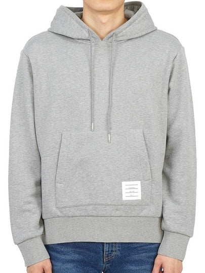 Men's Center Back Stripe Logo Patch Hoodie Grey - THOM BROWNE - BALAAN 2