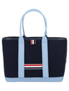 RWB Striped Canvas Small Tote Bag Navy - THOM BROWNE - BALAAN 1