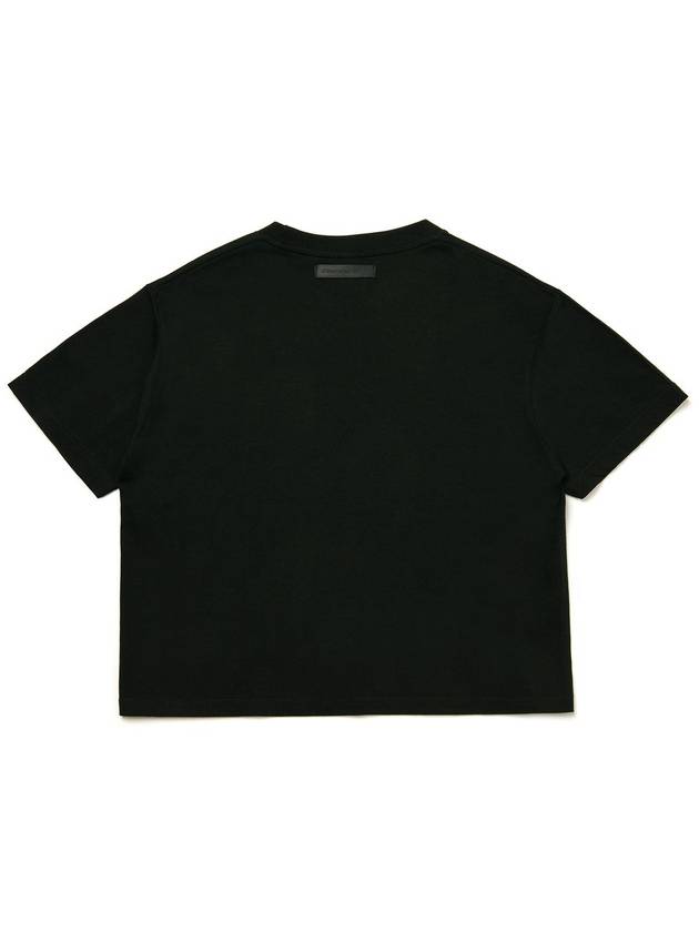 Cropped short sleeve t shirt black - C WEAR BY THE GENIUS - BALAAN 10