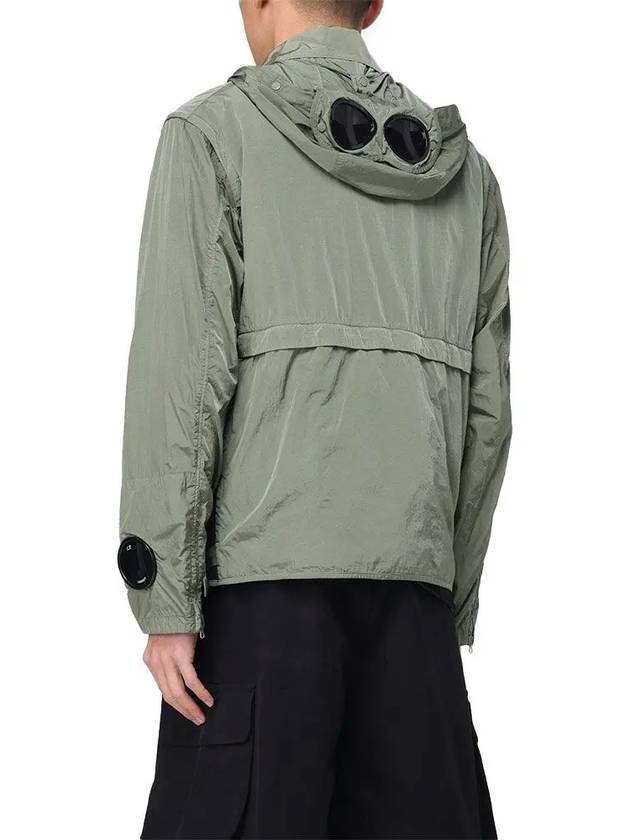 Chrome-R Goggle Utility Hooded Jacket Green - CP COMPANY - BALAAN 3