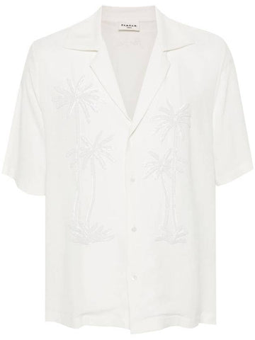 palm-tree embellished shirt - P.A.R.O.S.H. - BALAAN 1