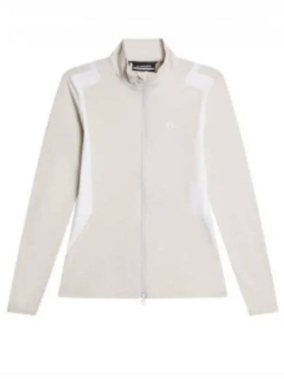 Women's Mae Zip Mid Layer Track Jacket Moonbeam - J.LINDEBERG - BALAAN 2