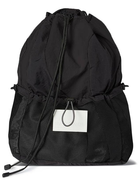 Nylon color matching string backpack Black - THE GREEN LAB - BALAAN 1