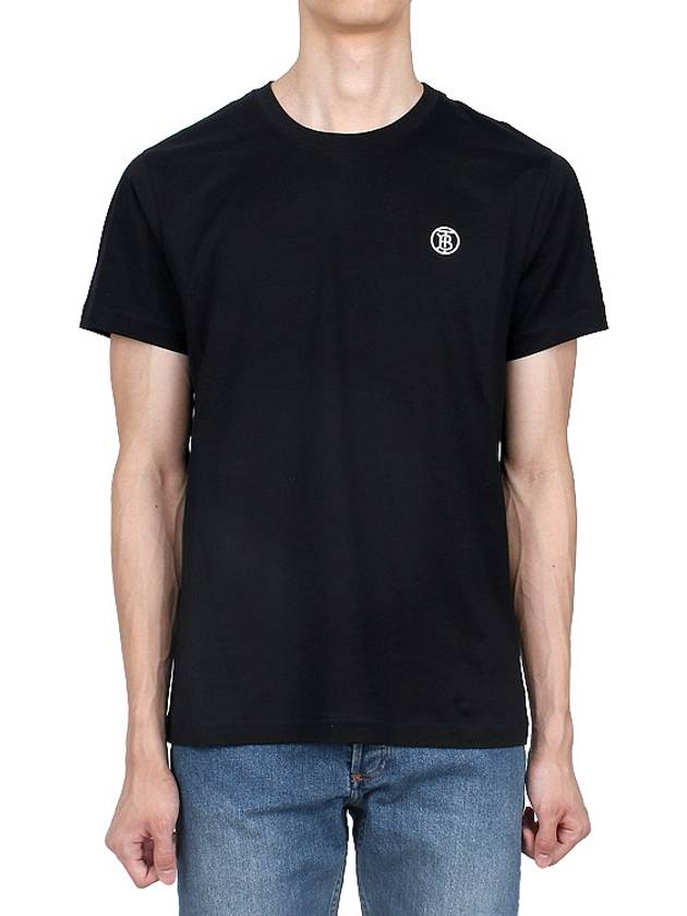 Parker Short Sleeve T-Shirt Black - BURBERRY - BALAAN 3