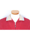 Half zip up sweater knit red 54 - BRUNELLO CUCINELLI - BALAAN 6