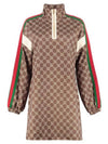 Interlocking G Technical Jersey Short Dress Olive Green - GUCCI - BALAAN 2