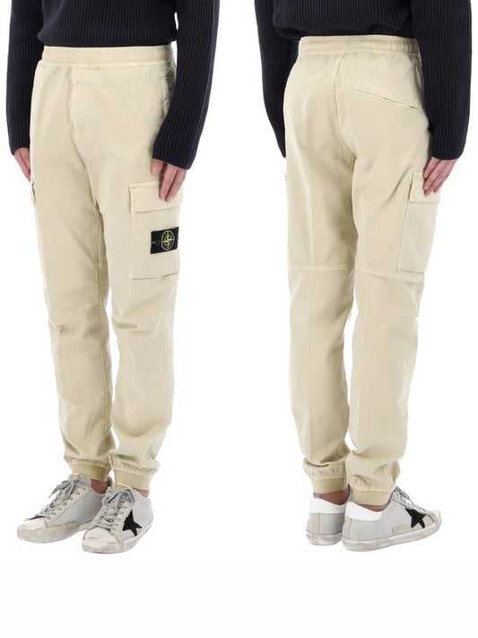 Wappen Patch Cargo Track Pants Beige - STONE ISLAND - BALAAN 2