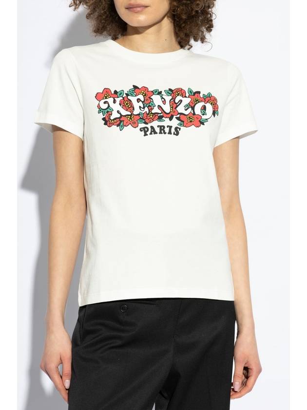 Kenzo Printed T-shirt, Women's, White - KENZO - BALAAN 3